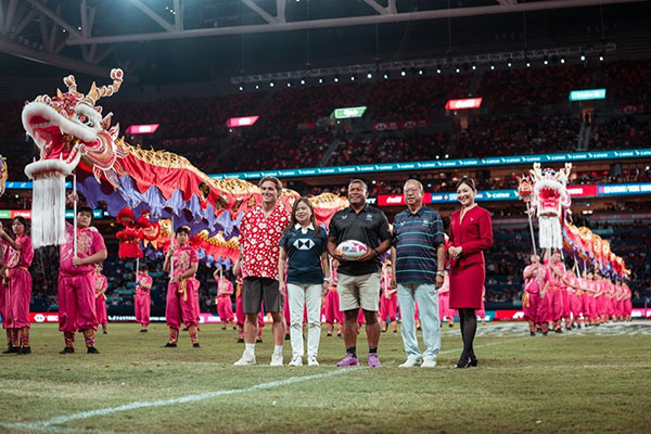 香港国际七人榄球赛在启德体育园开幕。主办方供图