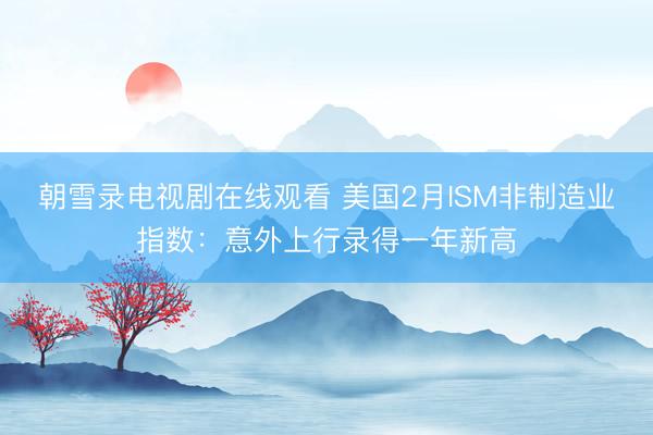 朝雪录电视剧在线观看 美国2月ISM非制造业指数：意外上行录得一年新高